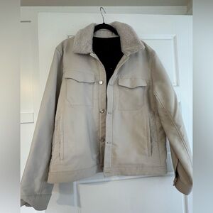 EUC!! lululemon Men’s Trucker Jacket w/Faux  Fur Collar